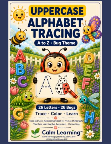 Bug Uppercase Alphabet Tracing A-Z cover