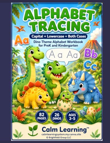 Dino Alphabet Tracing A-Z cover