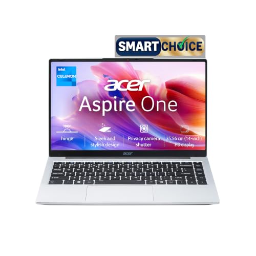 Acer Aspire One, Intel Core Celeron N4500, 8GB LPDDR4 RAM/ 256GB SSD, 14.0"/35.56cm WXGA Display, Intel UHD Graphics, Win 11