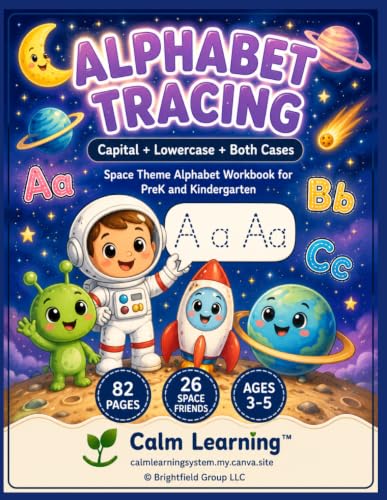 Space Alphabet Tracing A-Z cover