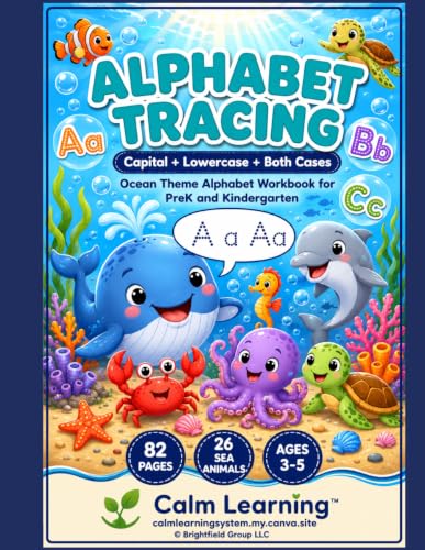 Ocean Alphabet Tracing A-Z cover
