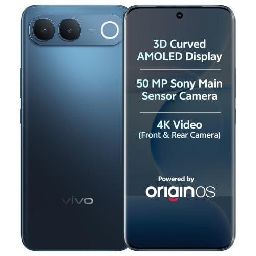 vivo S2 5G (Sapphire Blue, 8GB RAM, 128GB Storage) | 50MP Sony Camera | 4K Video | 7050 mAh Battery | 3D Curved AMOLED Display | MTK D-7360 Turbo Proc