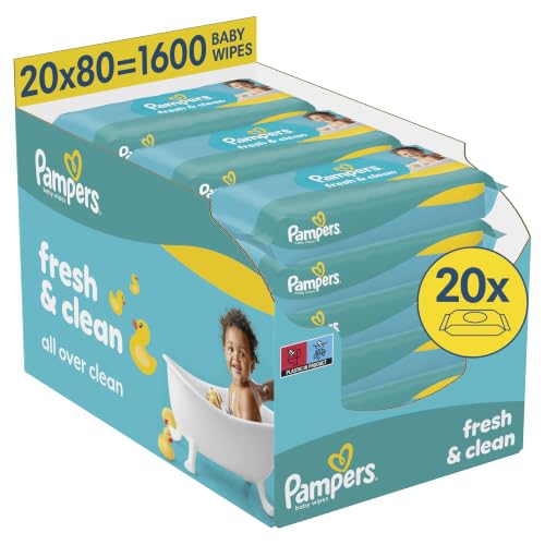 (-21%) Pampers Fresh Clean Feuchttücher, 1600 Baby Feuchttücher