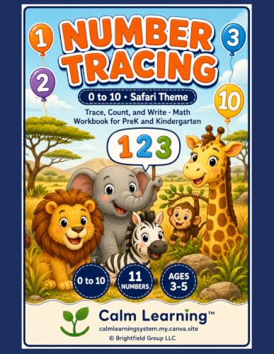 Safari Number Tracing 0-10 cover