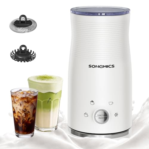🔥 STARKER PREIS 10,00€ Coupon! SONGMICS Elektrischer Milchaufschäumer, 4 in 1, 300 ml