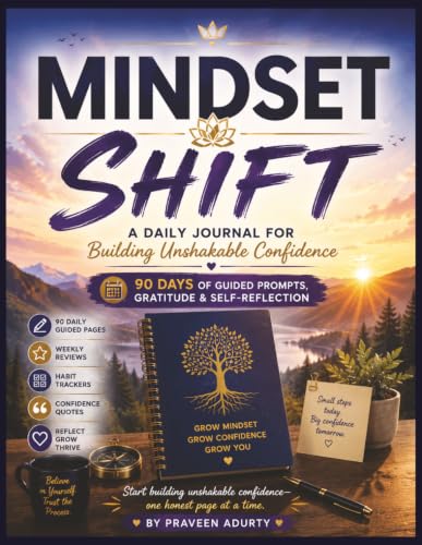 Mindset Shift: A 90-Day Confidence Journal | Daily Reflection, Gratitude & ...
