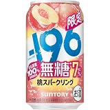-196 無糖 桃スパークリング 350ml 24本