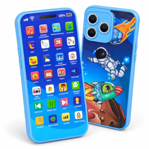 Lifelong Educational Smart Phone for Kids | Rechargeable Type C Talking Toy Phone | 24 Learning Modes with Music, Numbers, Animals & More | Educationa