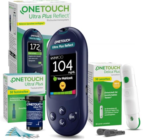 6,00€ Coupon! OneTouch Ultra Plus Reflect® Blutzuckermessgerät Starterset mg/dL