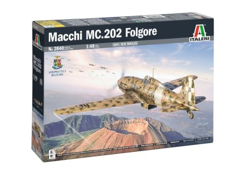 (-37%) Italeri 2840 Macchi MC.202 Folgore, Maßstab 1:48, Plastic Model Kit/Plastikmodellbausatz zum Zusammenbauen