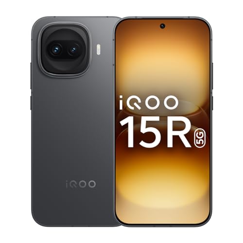 iQOO 15R (Dark Knight 2026, 8GB RAM, 256GB Storage) | Snapdragon® 8 Gen 5 Processor | India’s Slimmest Smartphone in 7600mAh Battery* | Segment's Most