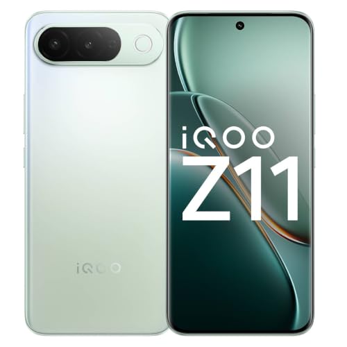 iQOO Z11 5G (Aurora Green, 12GB RAM, 256GB Storage) | India's 1st MediaTek Dimensity 7500 Turbo Processor* | 3D Curved Display- Brightest Display in t
