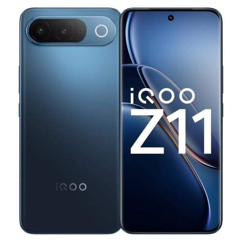 iQOO Z11 5G (Celestial Blue, 8GB RAM, 128GB Storage) | India's 1st MediaTek Dimensity 7500 Turbo Processor* | 3D Curved Display- Brightest Display in 