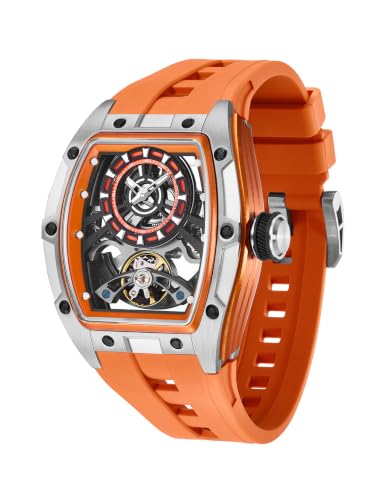 Limited Edition | Stealth Series | Skeleton Dial | Stainless Steel Case | Premium Silicone Strap | Automatic Watch for Men - FCA48