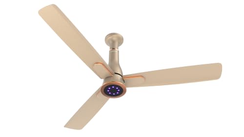 Polycab Aerofame 1200mm 5-Star BLDC Ceiling fan for Home with Remote| Energy Saving| High Air Delivery | 3+1 yr Warranty [Champagne Gold]