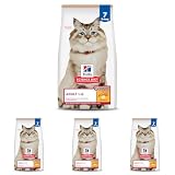 Hill's Science Diet Adult 1-6 No Corn, Wheat or Soy Dry Cat Food (Pack of 4)