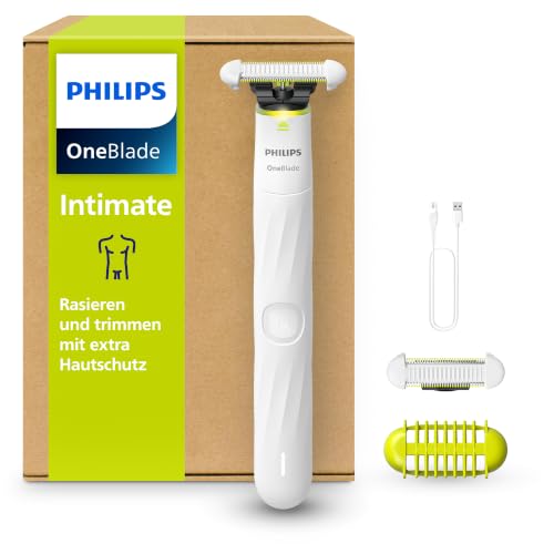 (-22%) Philips OneBlade Intimate, Rasieren und Trimmen mit extra Hautschutz für den Intimbereich (neu und verbessert) Modell QP1930/30