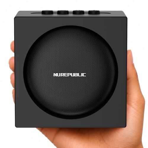Nu Republic Replay Cube Wireless Bluetooth Speaker | 12W Portable Speaker with 52mm Dynamic Drivers | Wireless Connectivity v5.4 | Up to 8 Hours Playt