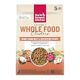 The Honest Kitchen Whole Grain Beef, Oat & Superfoods Whole Food Clusters, Vet Crafted Human Grade Dry Dog Food, Healthy Nutrition for Skin, Coat, Digestion & Healthy Weight, Bag, 5 Pound (Pack of 6)