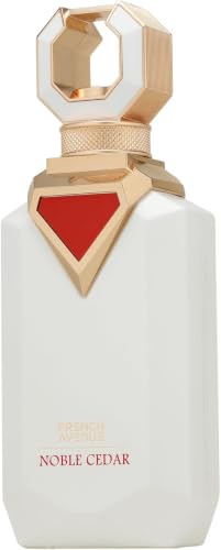 French Avenue | Noble Cedar EXTRAIT 100ml | Fragrância de Cedro, Frasco Branco e Dourado, Inclui Caixa, Unissex