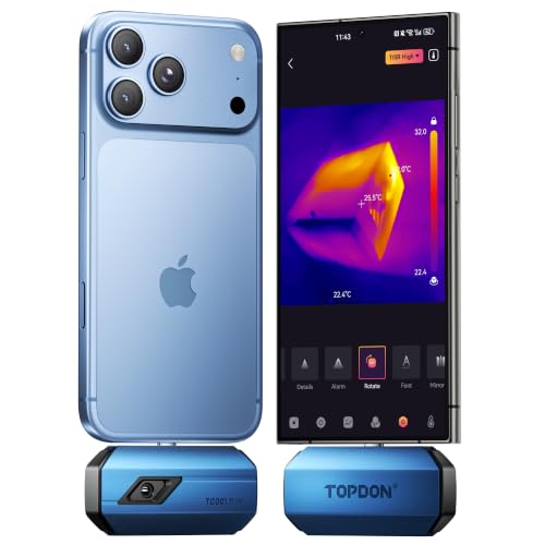 (-15%) TOPDON Wärmebildkamera TC001 Mini für Android/IOS, 384x384 TISR-Auflösung