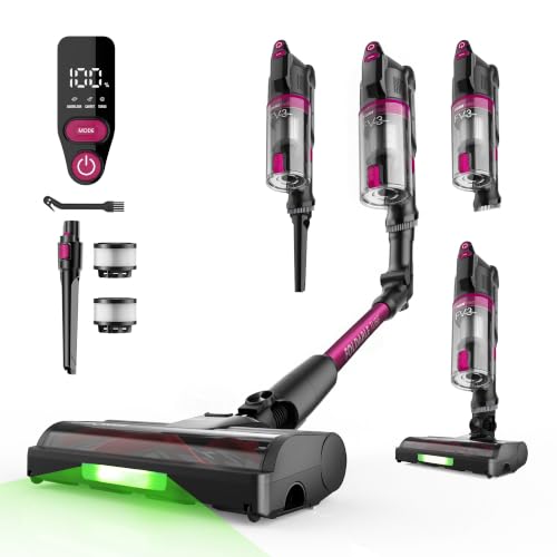 ⚡ BLITZDEAL 20,00€ Coupon! FAMIVAC Akku Staubsauger Kabellos 60KPa für Tierhaare/Teppiche/Hartböden
