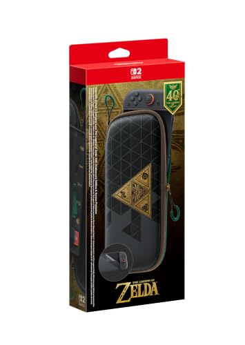 Nintendo Pochette de Transport Edition 40e Anniversaire de The Legend of Zelda et Protection d’écran Switch 2