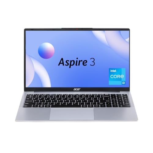 Acer Aspire 3,Intel Core i3-1315U, 16GB DDR4 RAM/512GB SSD, 39.62 cm /15.6" FHD IPS Display, Win 11Home, Silver, 1.7 Kg, A325-53, BL Keyboard, Thin & 