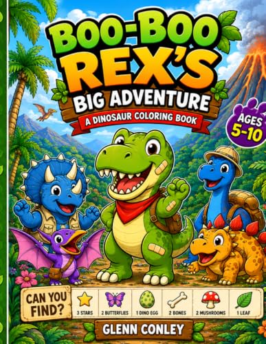 Boo-Boo Rex Coloring Book cover