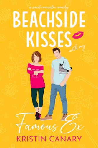 Beachside Kisses With My Famous Ex book cover