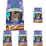 Blue Buffalo Wilderness Chicken Kitten Dry Cat Food, Grain-Free, 5 Pound (Pack of 5)