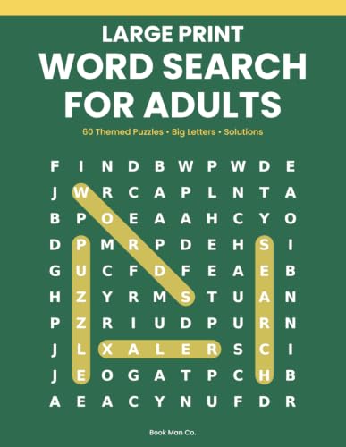 Large Print Word Search for Adults