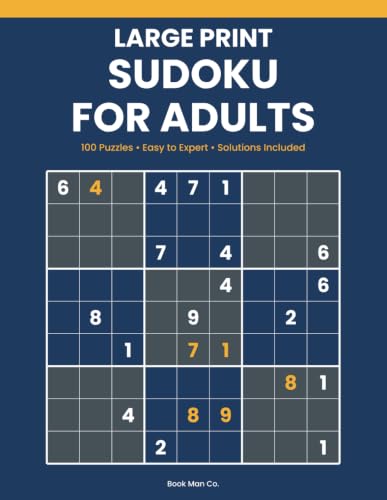 Large Print Sudoku for Adults