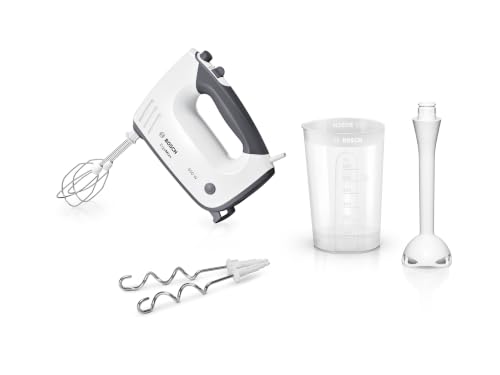 🔥 STARKER PREIS (-38%) Bosch Handrührer inkl. Mixfuß, ErgoMixx, 450 W Motor, MFQ3545, Weiß/grau