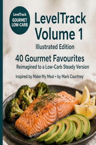 LevelTrack Volume 1 Illustrated Edition: 40 Gourmet Favourites Reimagined to a Low-Carb, Steady Version