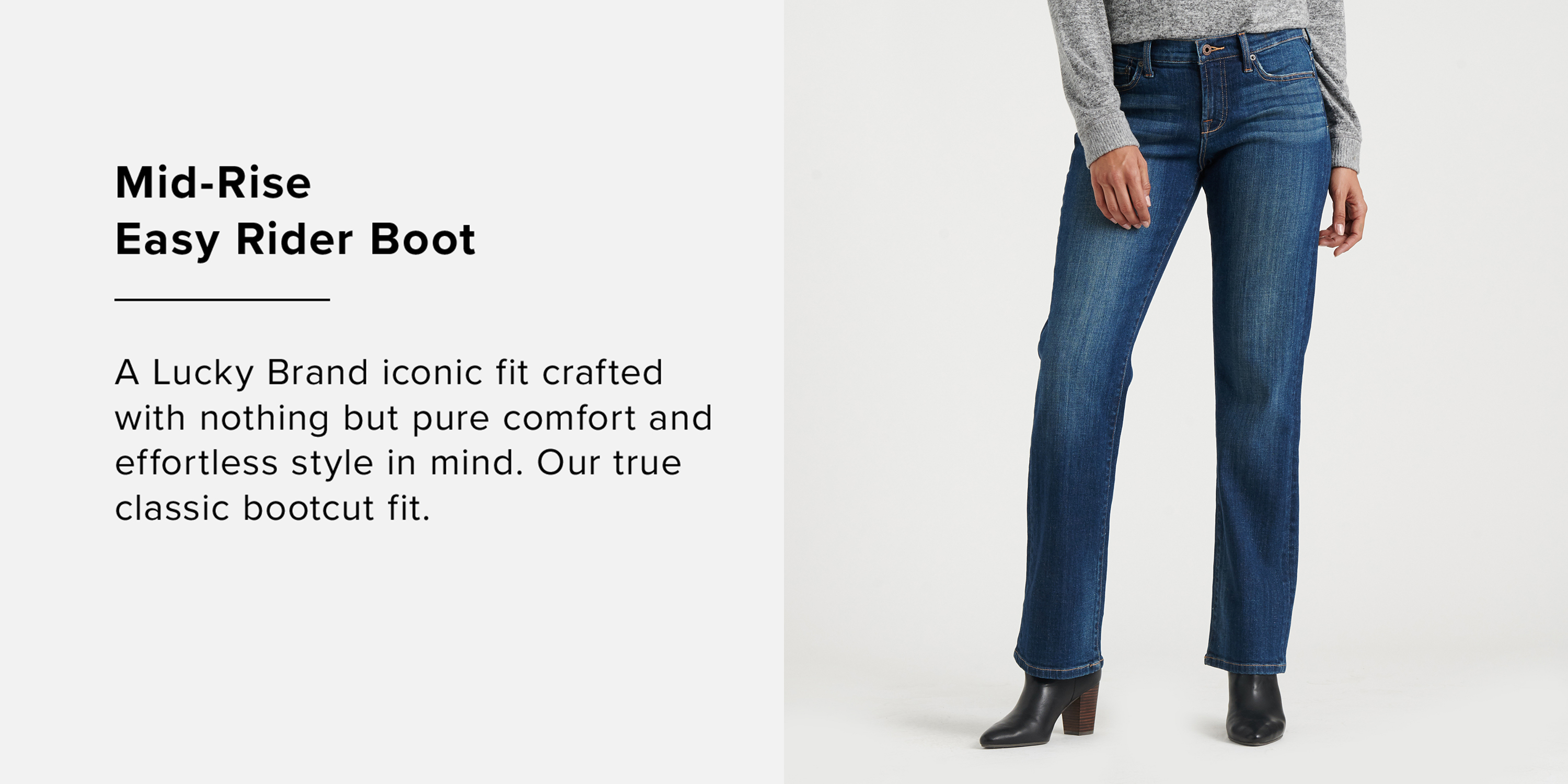 Lucky Brand: Easy Rider Mid Rise Jean