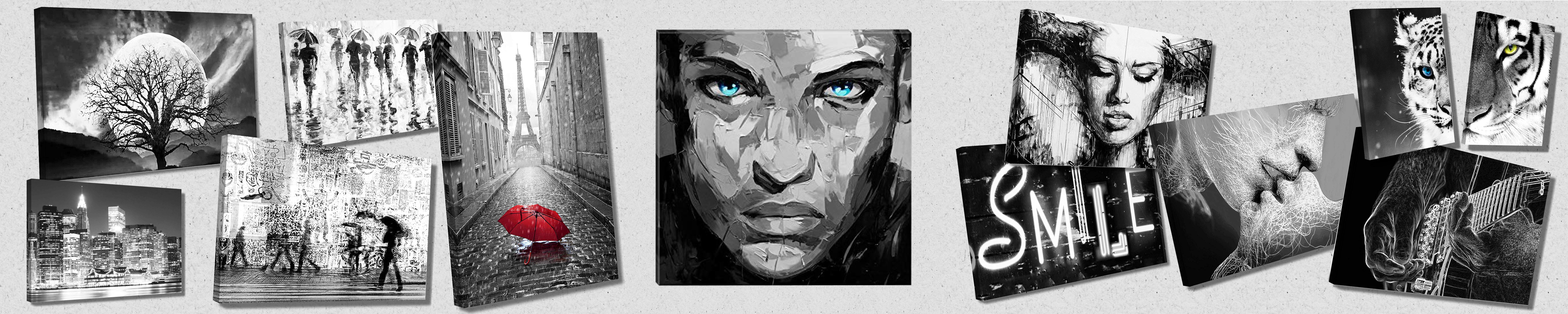 Amazon.de Startonight Black & White Canvas Wall Art