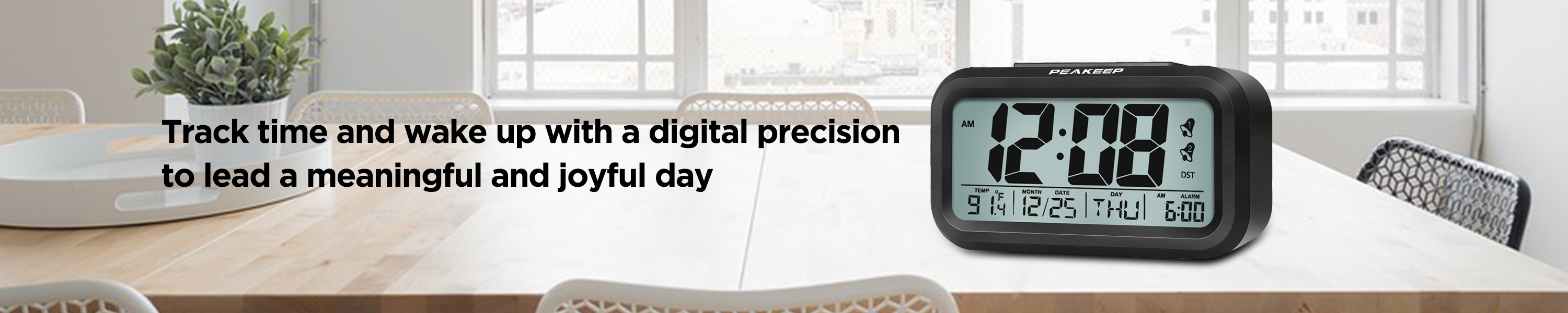 PEAKEEP Digital Alarm Clocks