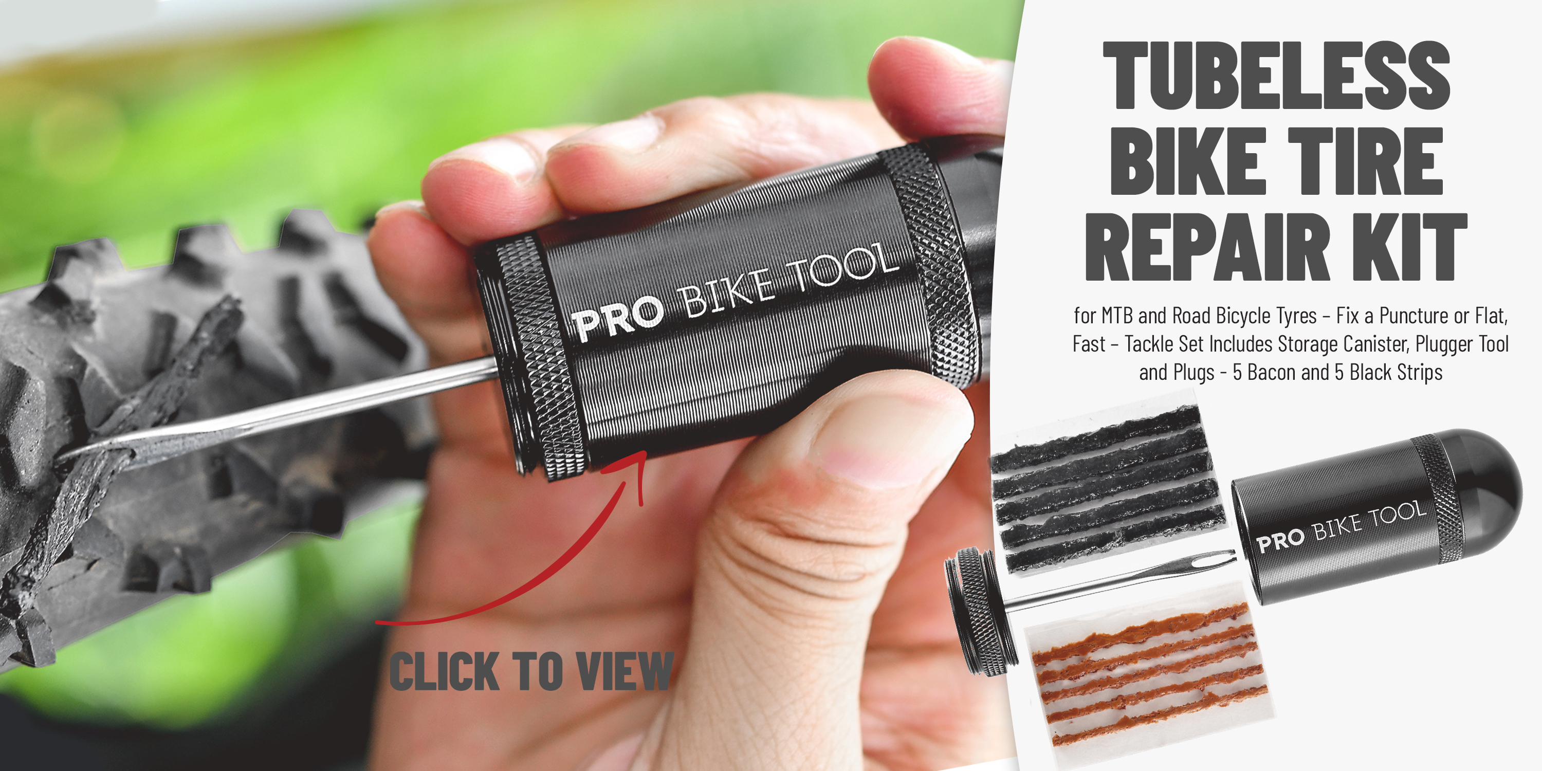 Amazon.co.uk PRO BIKE TOOL TUBELESS TYRE REPAIR KIT