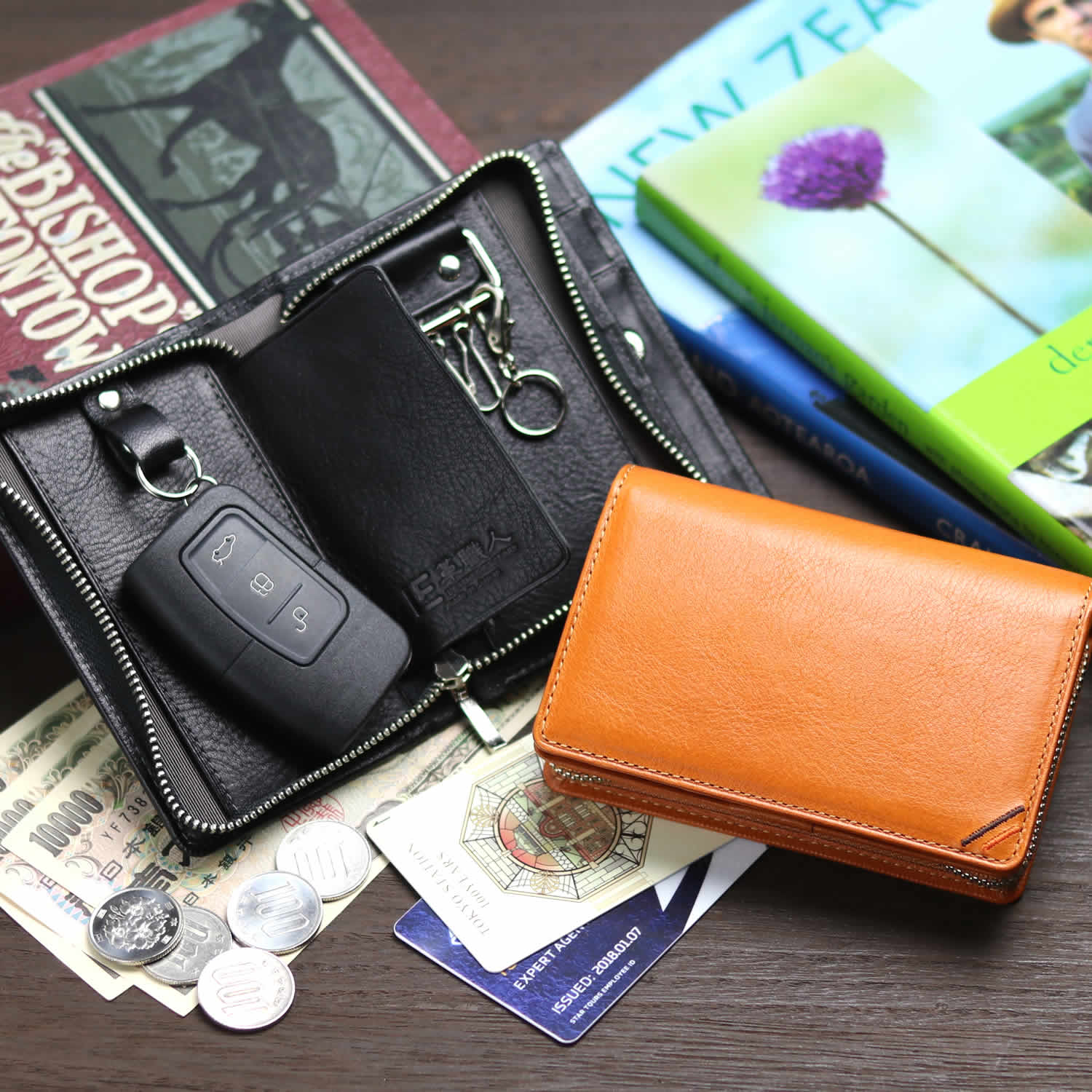 Amazon.co.jp: 革職人 LEATHER FACTORY: キーケース