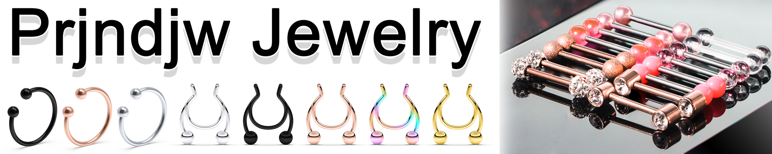 Prjndjw fake nipple rings adjustable piercings