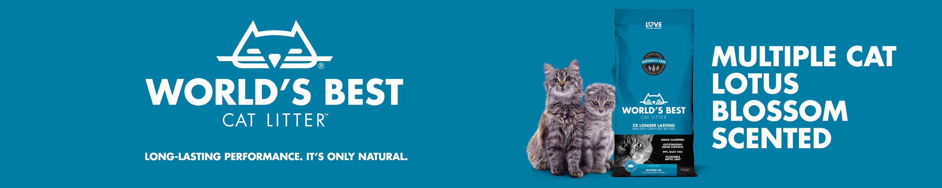 World's Best Cat Litter Multiple Cat Lotus Blossom Scented