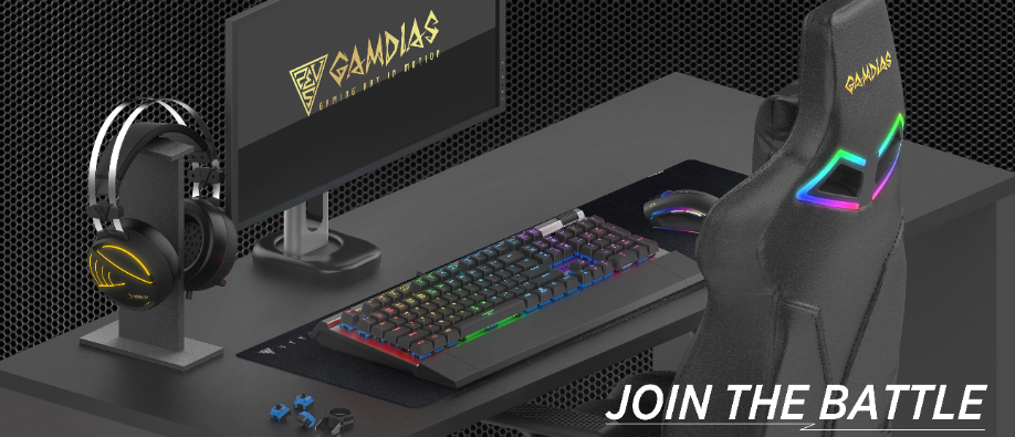 Casque Gamer GAMDIAS HEBE E1 - Over-ear USB/3.5mm, Drivers 40mm, Micro Flexible, Lumière RGB - Pour PC Et Consoles - 3
