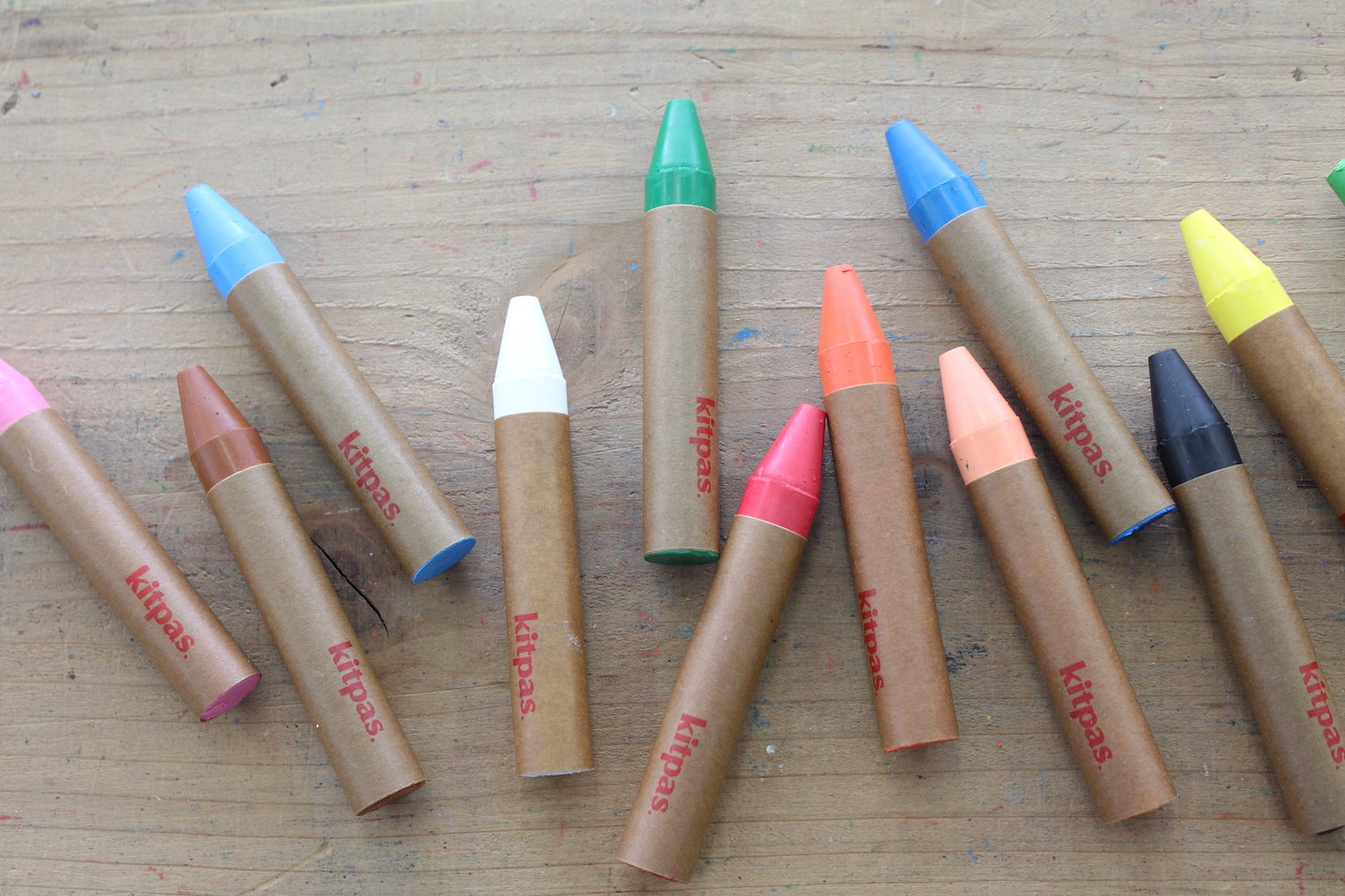 Kitpas Rice Bran Wax Art Crayons