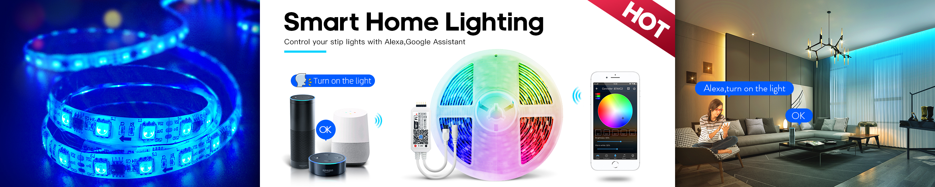 Amazon.com: GIDEALED: Smart Control Led Strip