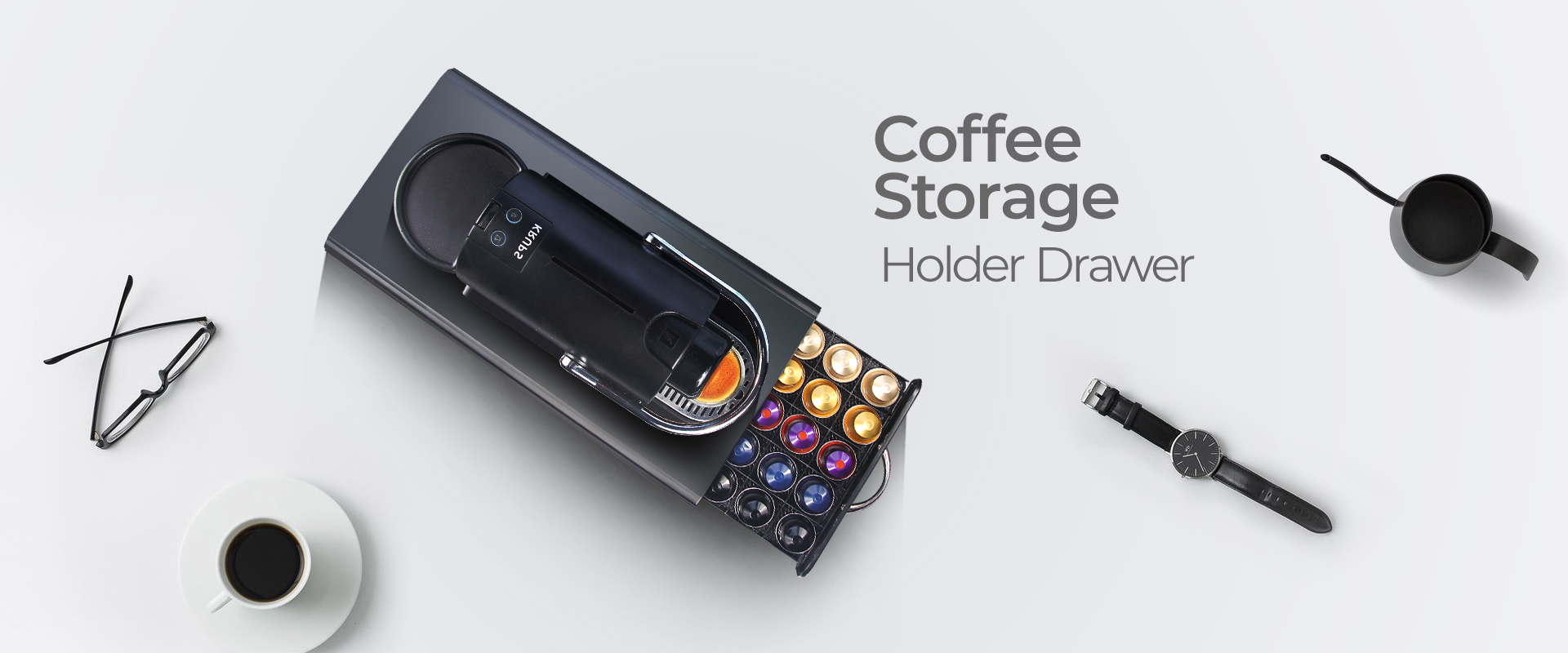 RECAPS Coffee Pod Storage Holder Drawer