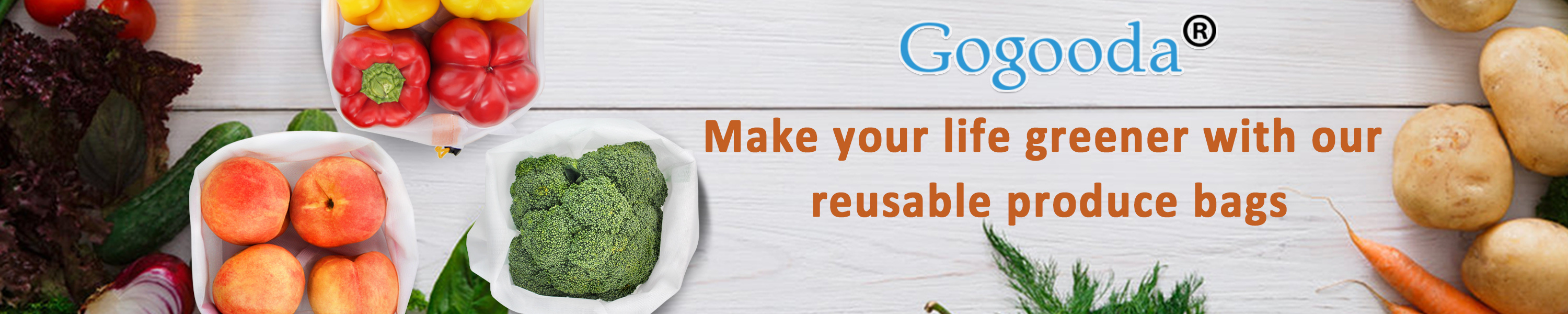 GOGOODA Produce and Grocery Bags