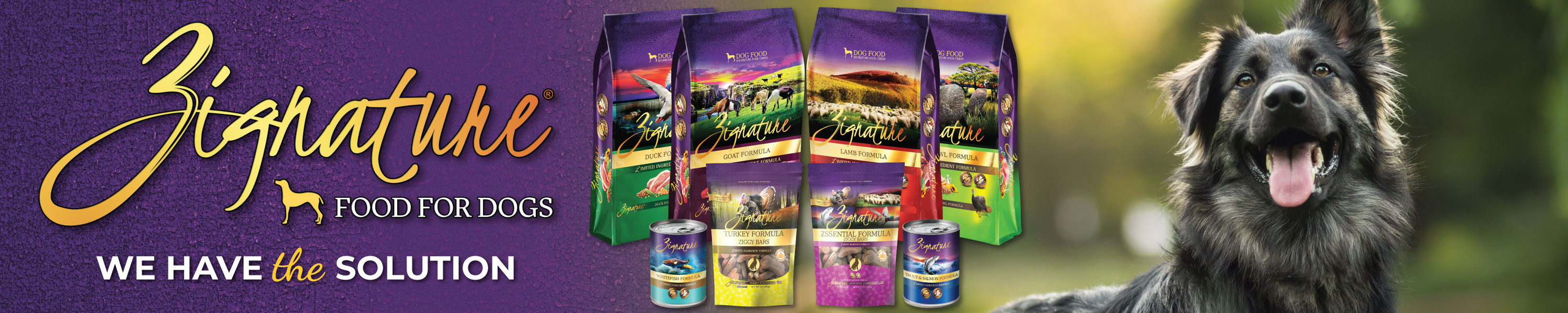 Zignature Dog Food Zignature® Made Without Legume Formulas