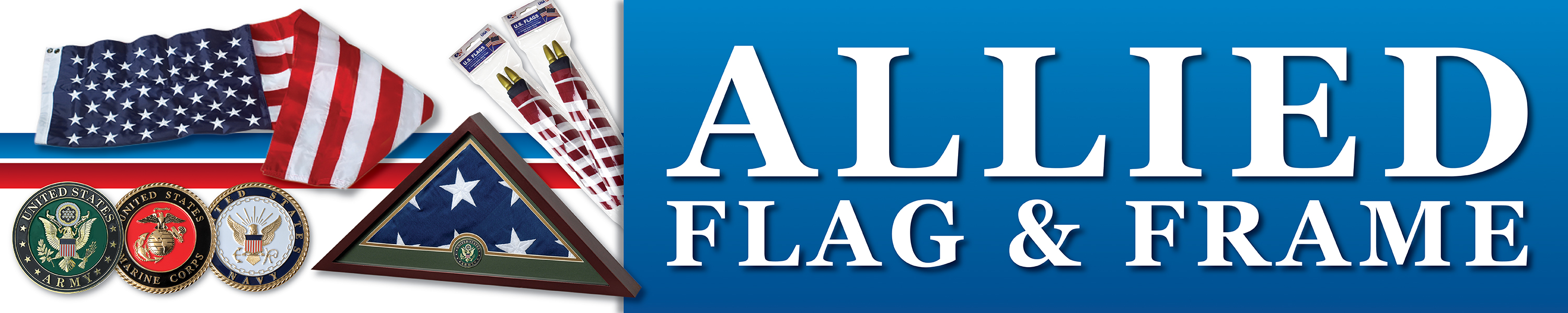 Allied Flag & Frame