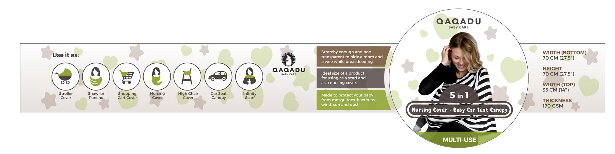 QAQADU Nursing Covers